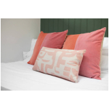 Almofada de Flor de Tecido